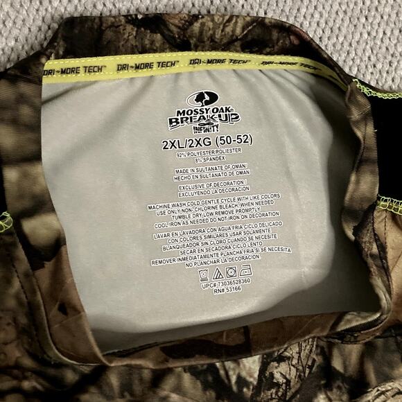 Mossy Oak Break-Up Performance Shirt Men's 2XL Brown Camo Dri-More Tech Hunting - Picture 6 of 11